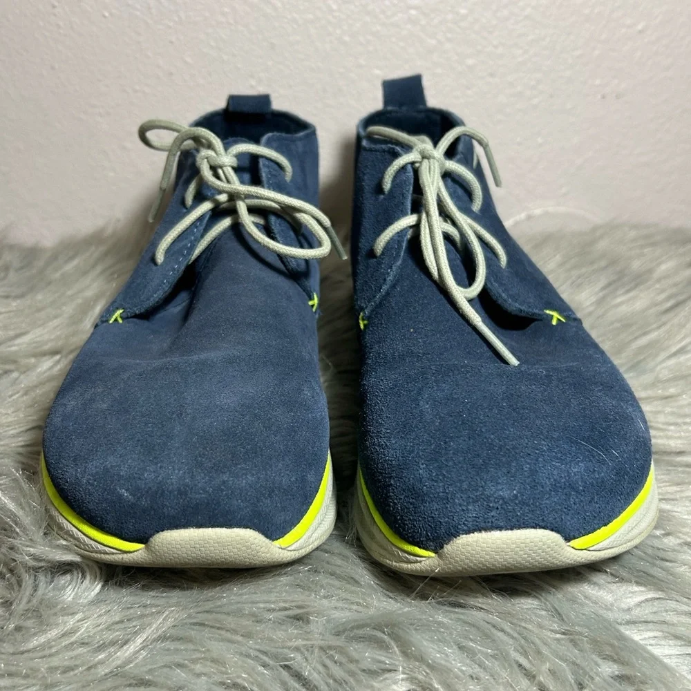 Altra Desert Chukka Boots Blue Suede Leather Casual Walking Shoes Size 9